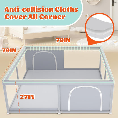 Baby Playpen - Breathable Soft Inch X50
