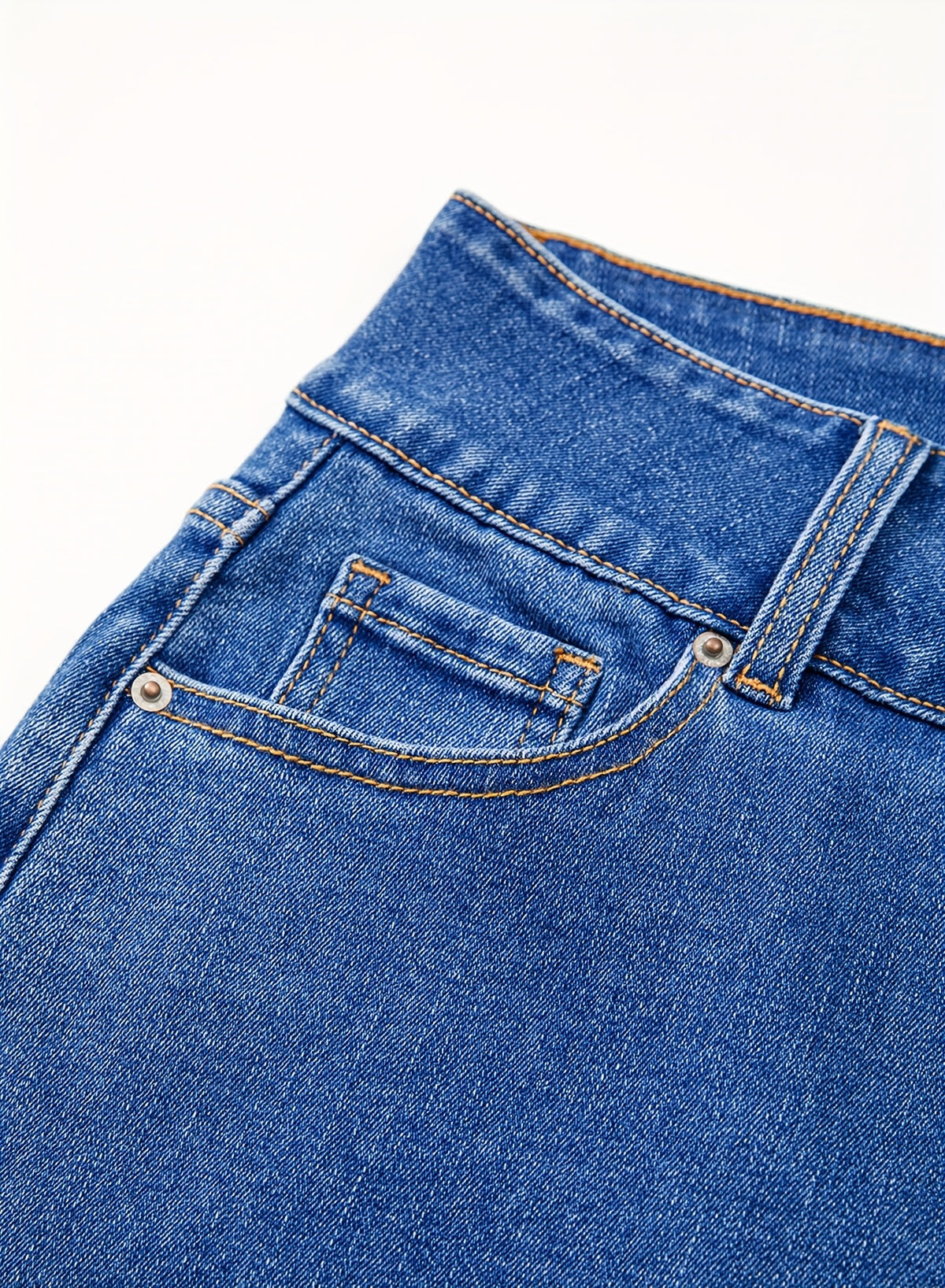 Women's Light Brown-1 Denim Shorts - product view 6