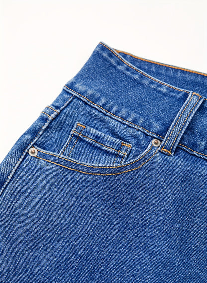 Women's Light Brown-1 Denim Shorts - product view 6
