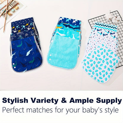 Baby Burp Cloth Set - Soft Absorbent Multipack Style 7637