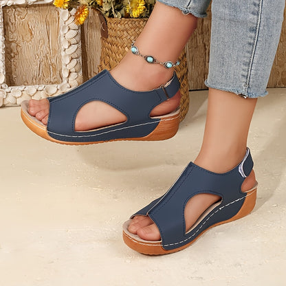 New Women'S Stylish Casual Wedge Sandals, Breathable Outdoor Sandals Fashionable, Multi-Functional, Soft Soles, Easy to Wear for Everyday Use, Women Shoes