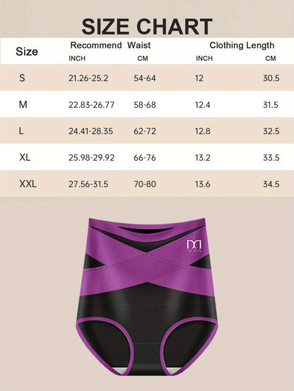 Women's Mixed Color High-Waist Shorts - product view 5