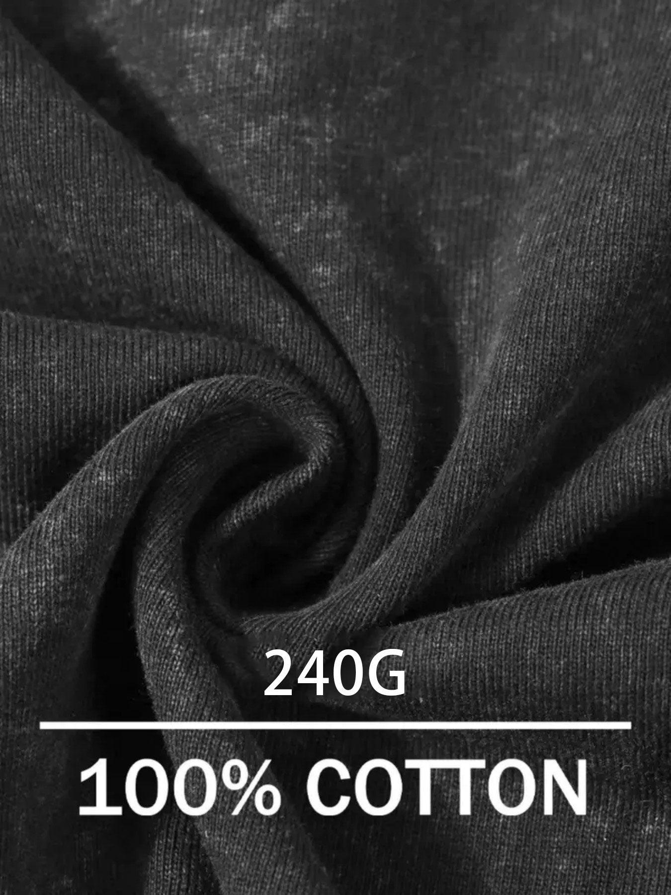 Street  Trend Men's Fashionable T-shirt, 100% Pure Cotton Heavyweight Washed T-shirt, Creative Pattern Printing, Distressed Men's Top, Round-neck Loose Large-sized Men's Short Sleeve, Suitable as a Gift for Dads and Boyfriends