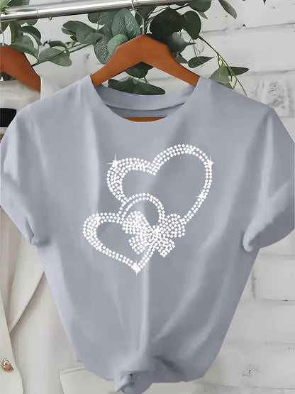 Stylish Women'S Tee - Cozy And Laid-Back, Featuring a Round Neckline, Perfect for Any Season, Chic Casual Top, Available for Local Delivery, Summer Shirt, a Must-Have for Elegant Summer Gatherings