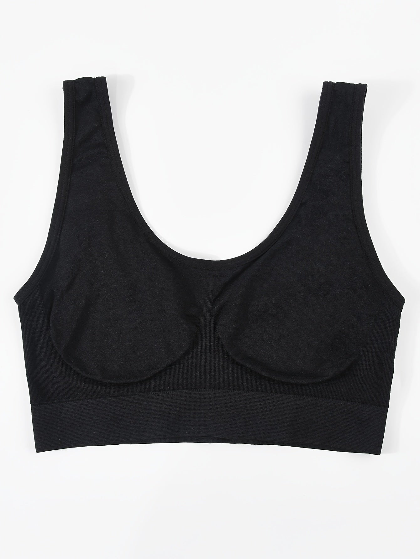 12pcs Set Of Women'S Non Padded Underwear, Comfortable Single-layer Seamless Sports Bra, Women'S Yoga Vest Style Underwear