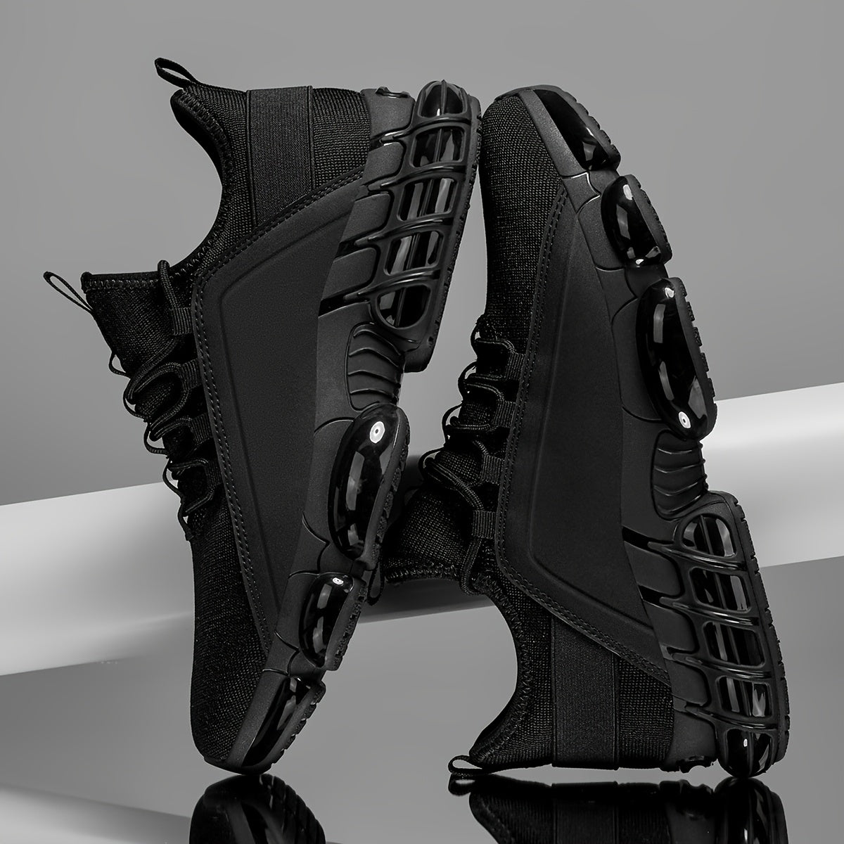 Men's Low-Top Sneakers - -Terrain Sneakers with Upper & Sole, Lace-Up Round Toe for Training,, Gym - - Outdoor Sports & Casual Wear Suitable for Men, Urban Style,