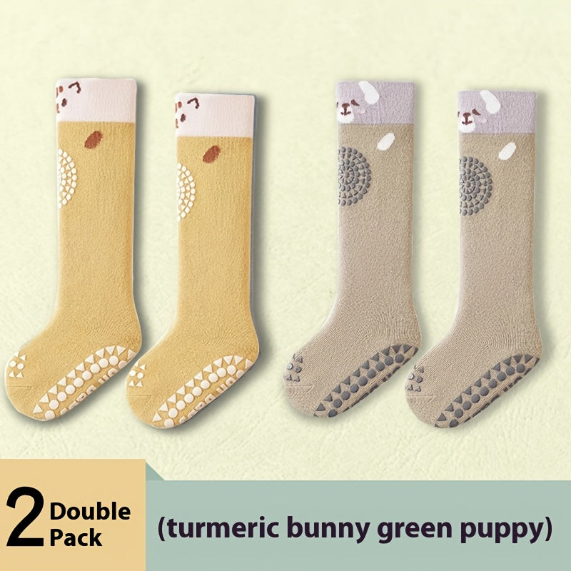Women's Cute Print Knee-High Socks - 2-Pair Pack