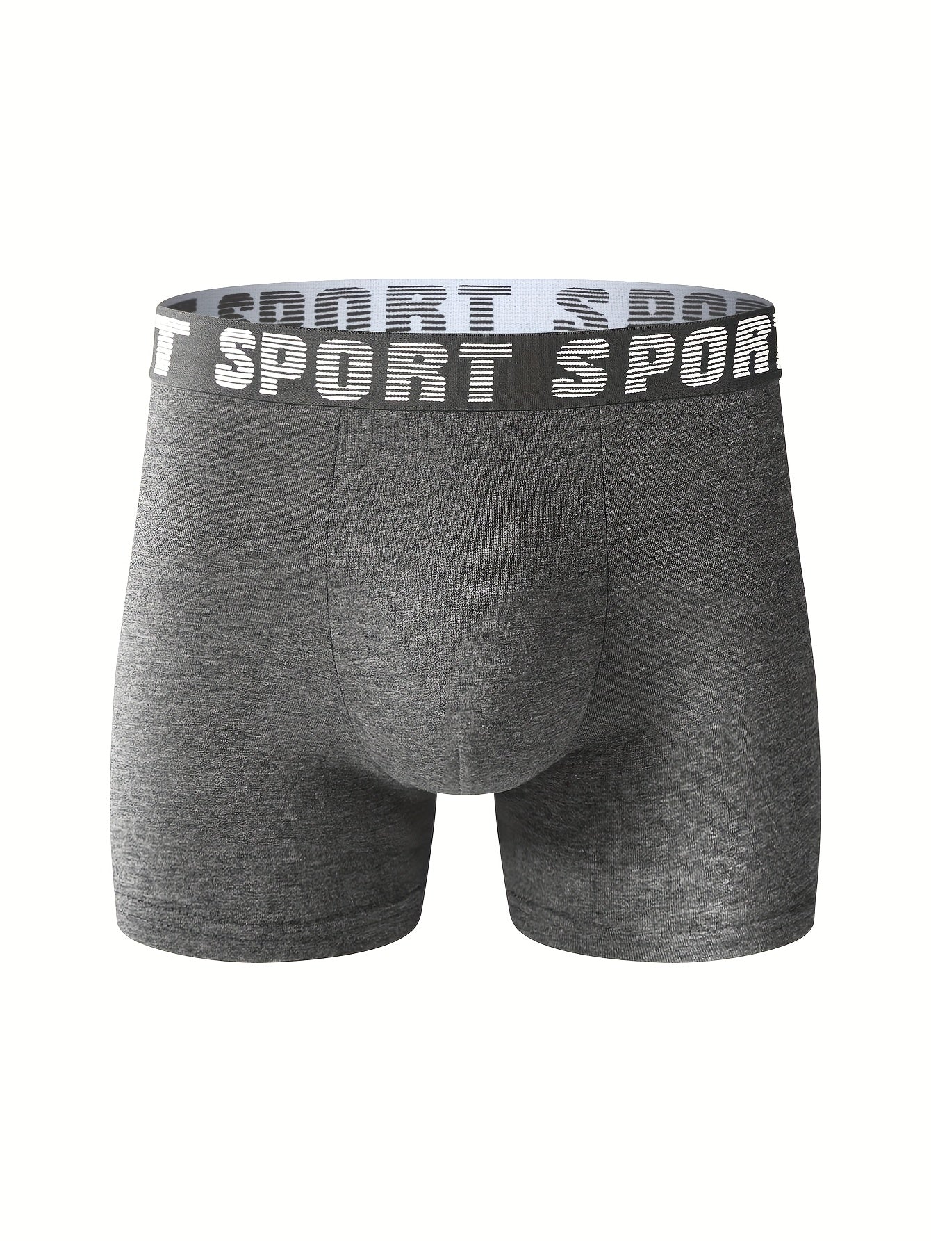 4 Pack Men'S Long Boxer Briefs, Personality Sweatpants, Boxers, Youth Simple Leggings, Fashion Personality