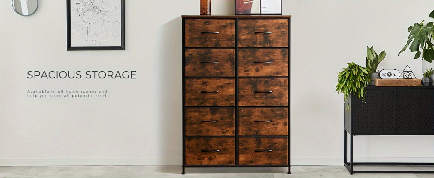Fabric Drawer Dresser - Space-Saving