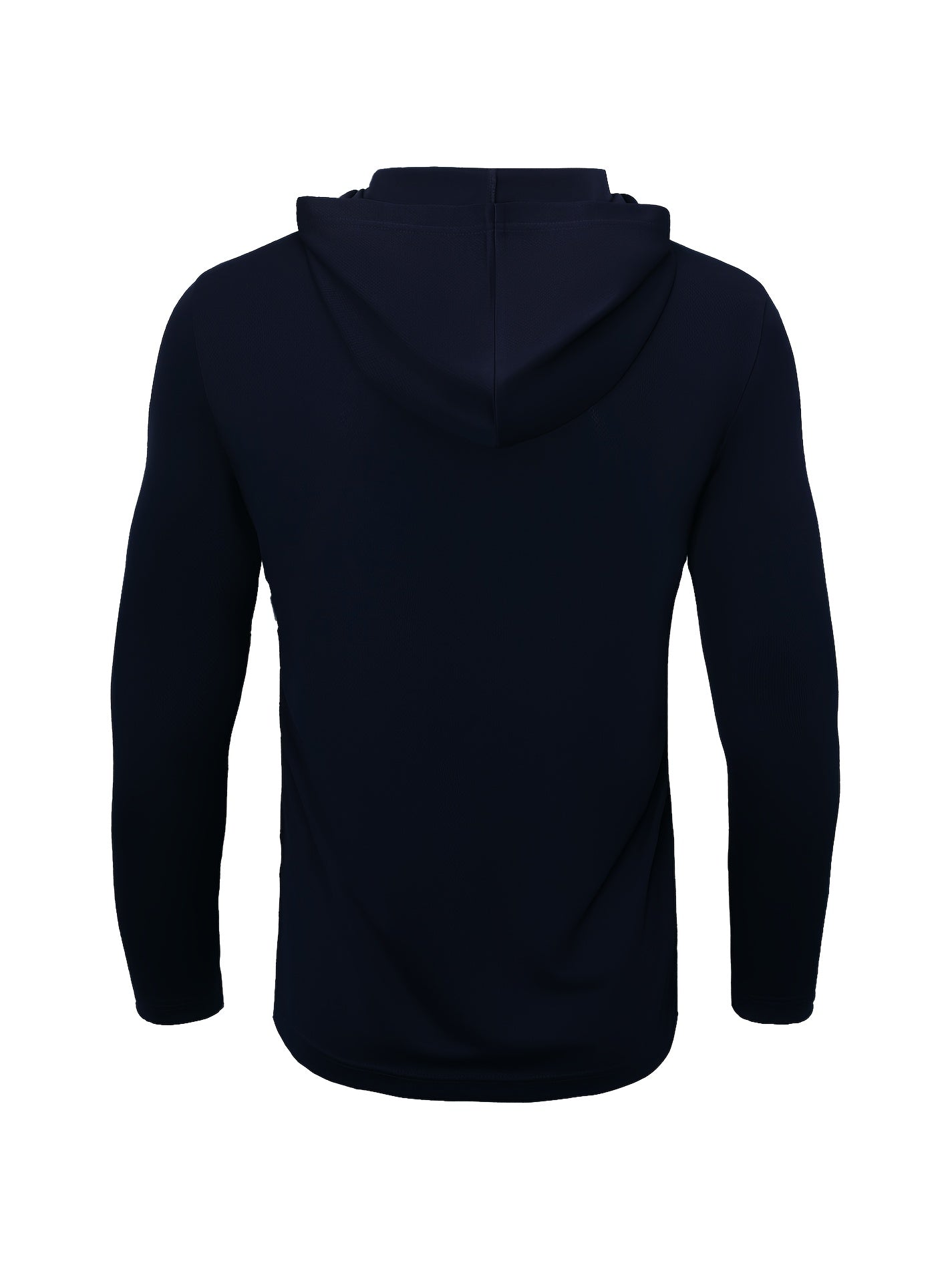 Four Piece Men'S Long Sleeved Solid Color Sports Top, Long Sleeved Hooded Sports Top, Quick Drying Fabric, Simple, Comfortable And Breathable