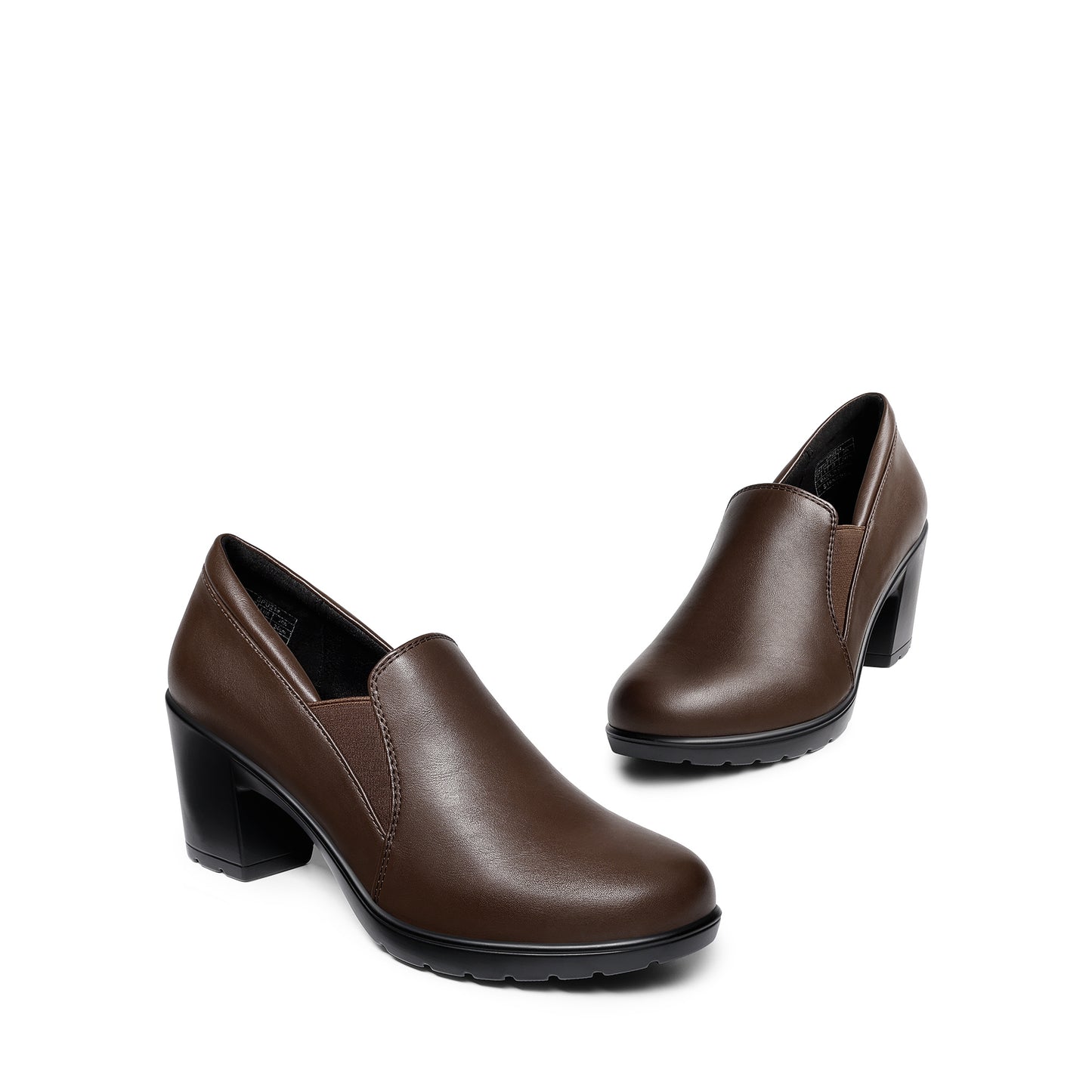 Women's Low Chunky Block Heels Pumps Comfortable Slip-On Heeled Loafers Dress Work Shoes For Office Business Comfortable Loafers Shoes Low Chunky Block Heel Pumps