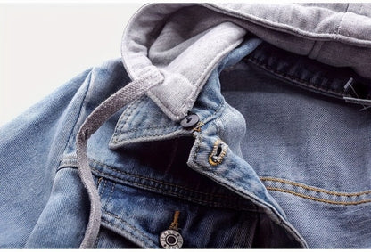 Women's Versatile Denim Button-Front Jacket Everyday 405