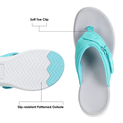 Women's Flip Flops Comfortable Thong Sandals Classic Casual Lightweight Thong Sandals Summer Sandals Comfortable Summer Beach Walking Thong Cushion Sandals Slip On Indoor Outdoor
