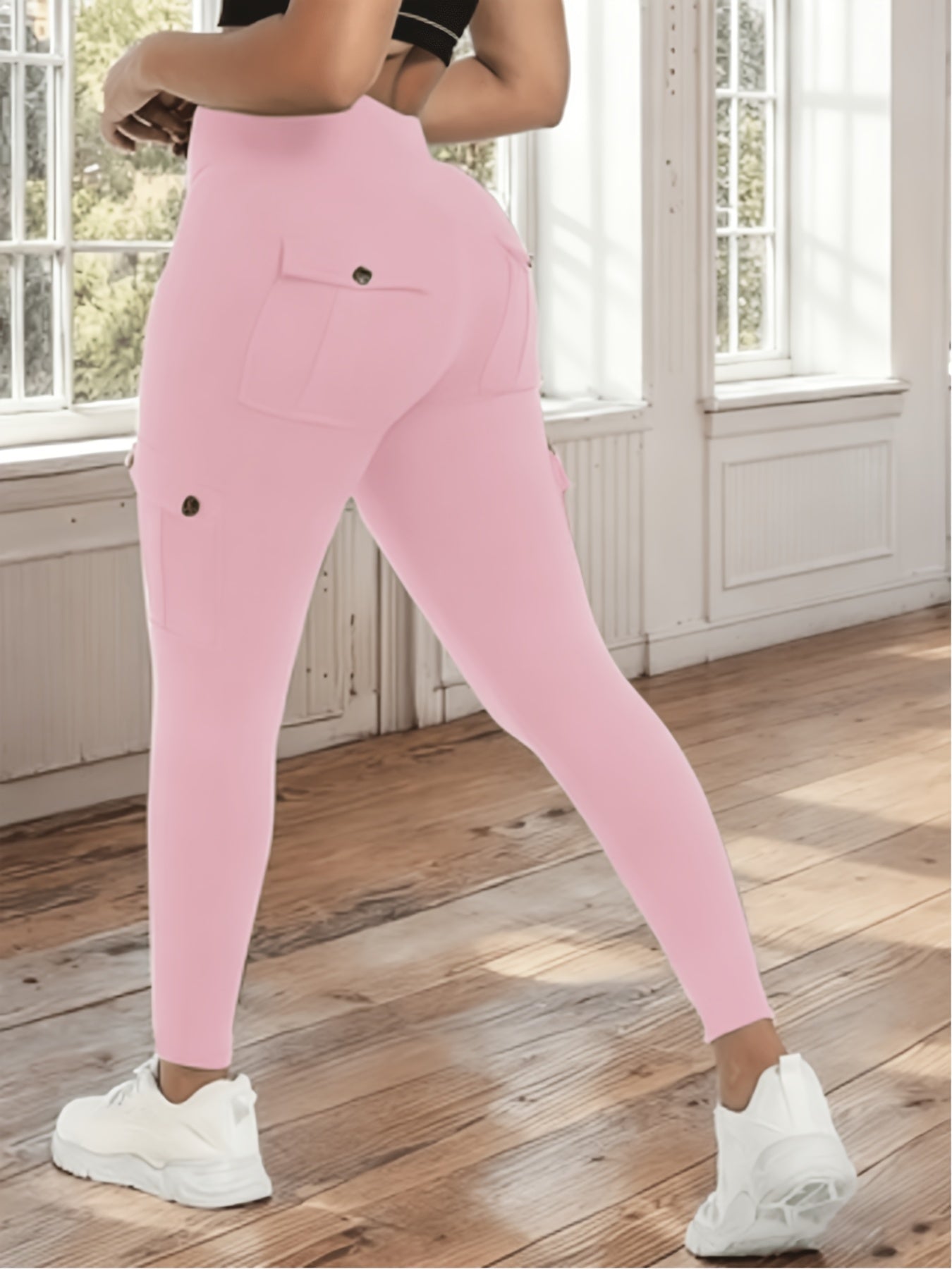 Women's Black Polyester Pants - product view 29