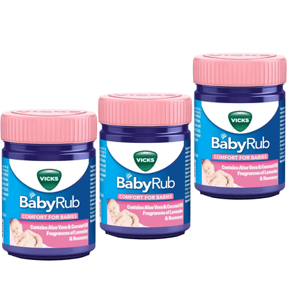 Vicks BabyRub Soothing Vapor Ointment for Babies 50ml Aloe Vera and Coconut Oil