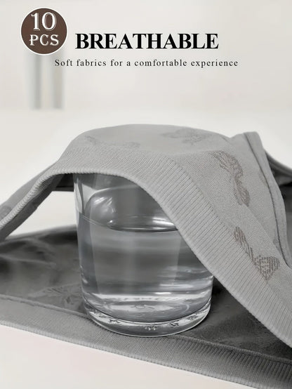 Women's 10-Pack Briefs - Butterfly Print Everyday Comfort
