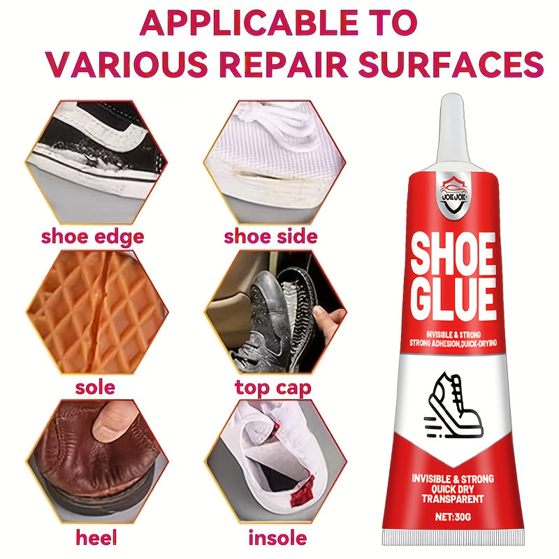 Powerful Shoe Repair Adhesive Flexible Adhesive for Sneakers, Running Shoes, And Leather Shoes, Specifically Designed to Repair Heels, Soles, And Other Areas. Shoe Repair Adhesive | Flexible Adhesive | Easy Application