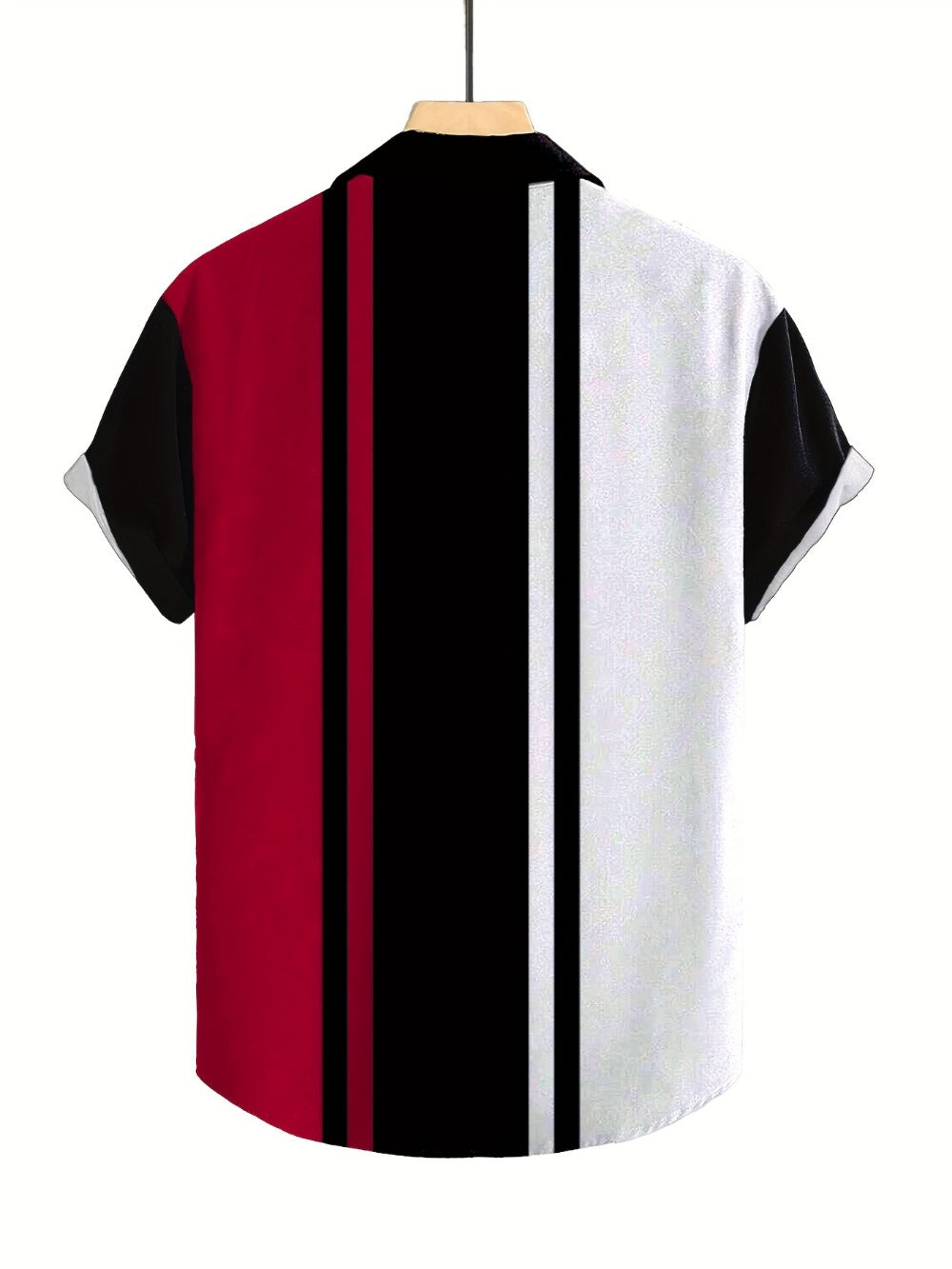Men's Striped Shirt - Collared Short Sleeve 787493