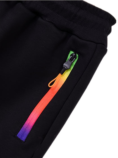 Men'S Plus Size Casual Sports Trousers 2XL-9XL - Loose Fit, High Stretch, Zipper Closure, All-Season Comfort, Weekend Casual Attire, Casual Sports Apparel | Relaxed Fit Trousers | Comfortable Design