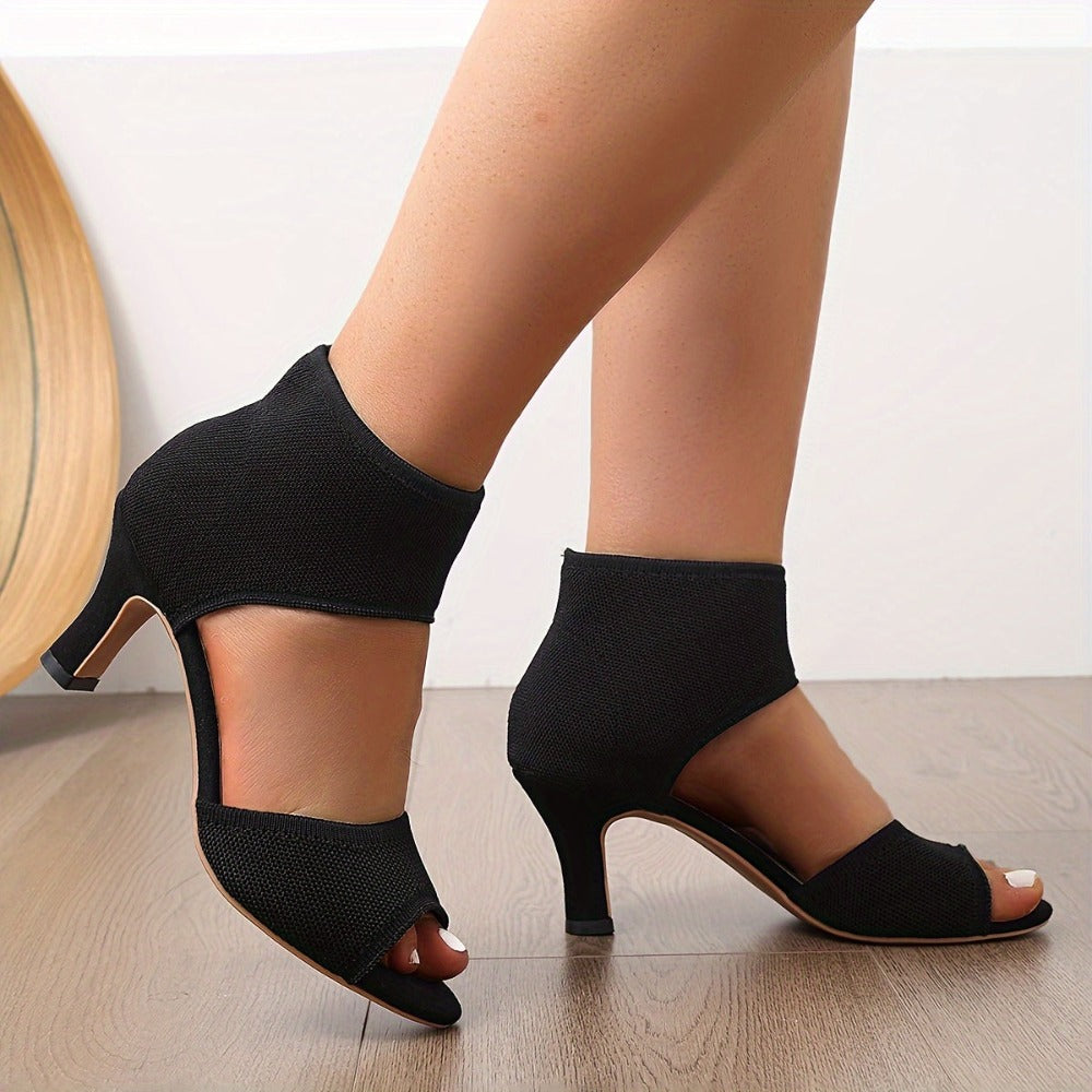 Women's Heeled Sandals - Wide Toe Box & Breathable Mesh 830693