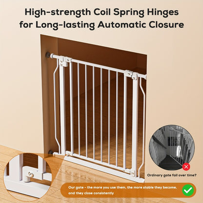 Baby Safety Gate - 5-62 Stairs Height Auto