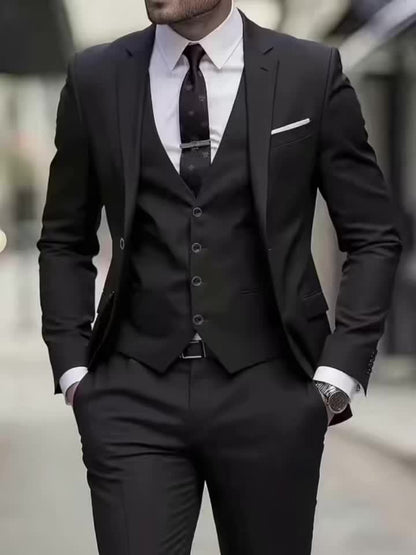 Men's Two-Piece Suit Set - Coordinated Everyday Style