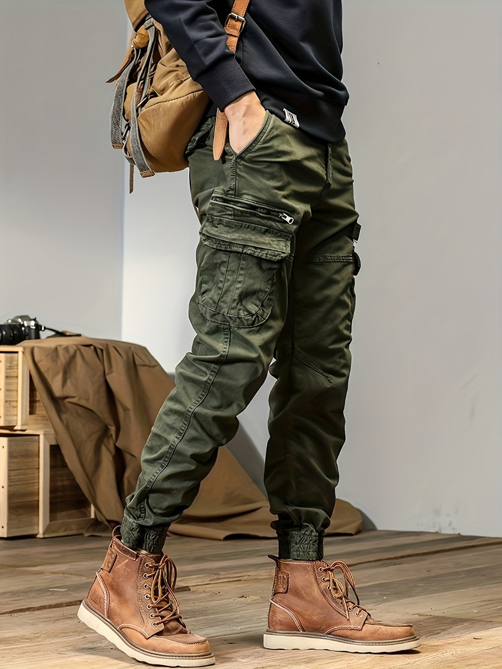 Men's Cargo Pants - Multi Pocket Travel Style