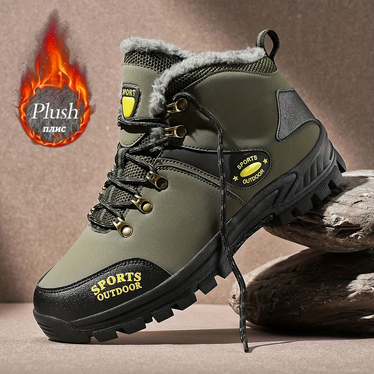 Non-Slip & Walking Hiking Boots, Hunting Winter Boots for Women Men, Unisex Warm Boots Barefoot Shoes Work Boots, Women Snow Boots, Wide Toe Box Barefoot Sneakers, Hike Footwear Riding Boots, Perfect for All Seasons Adventures, Trail
