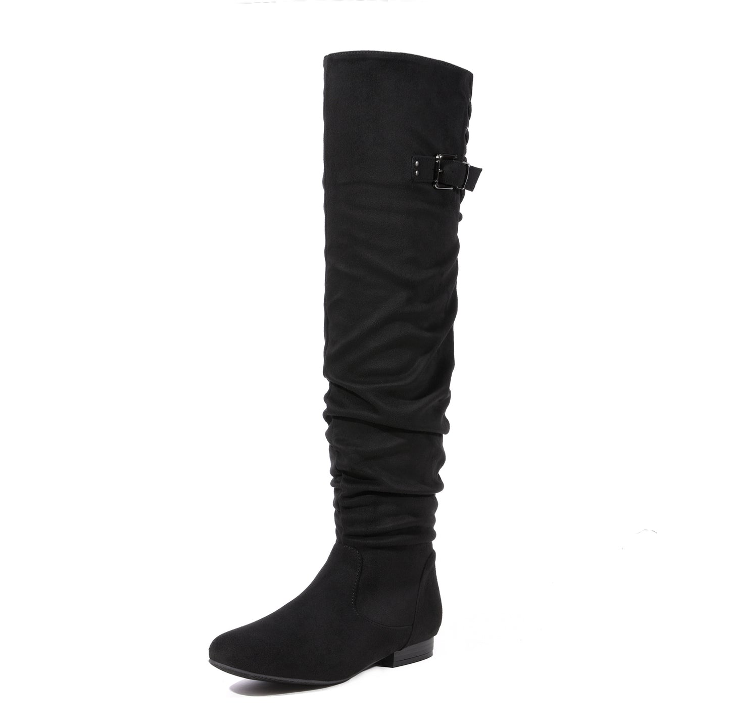 DREAM PAIRS Women's Suede Over The Knee Thigh High Winter Boots, Women shoes, comfortable Walkable Style shoes for women, over-the-knee boots for women, Knee length Autumn Winter Boots