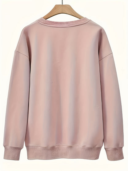 Skeleton - Themed with Trendy Accessories And Gestures Pattern Print Women's Sweatshirt, Comfortable All Seasons, Machine Washable
