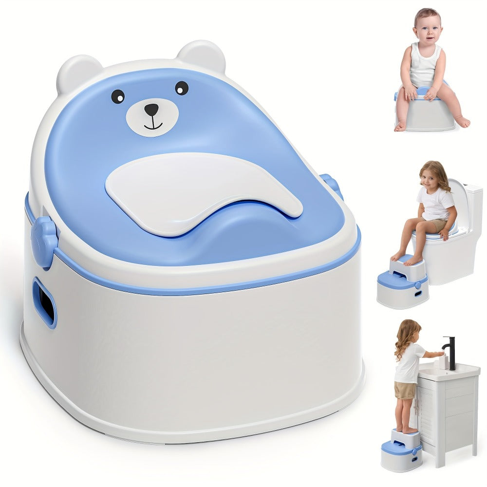 3-in-1 Potty Training Toilet - Seat and Step Stool