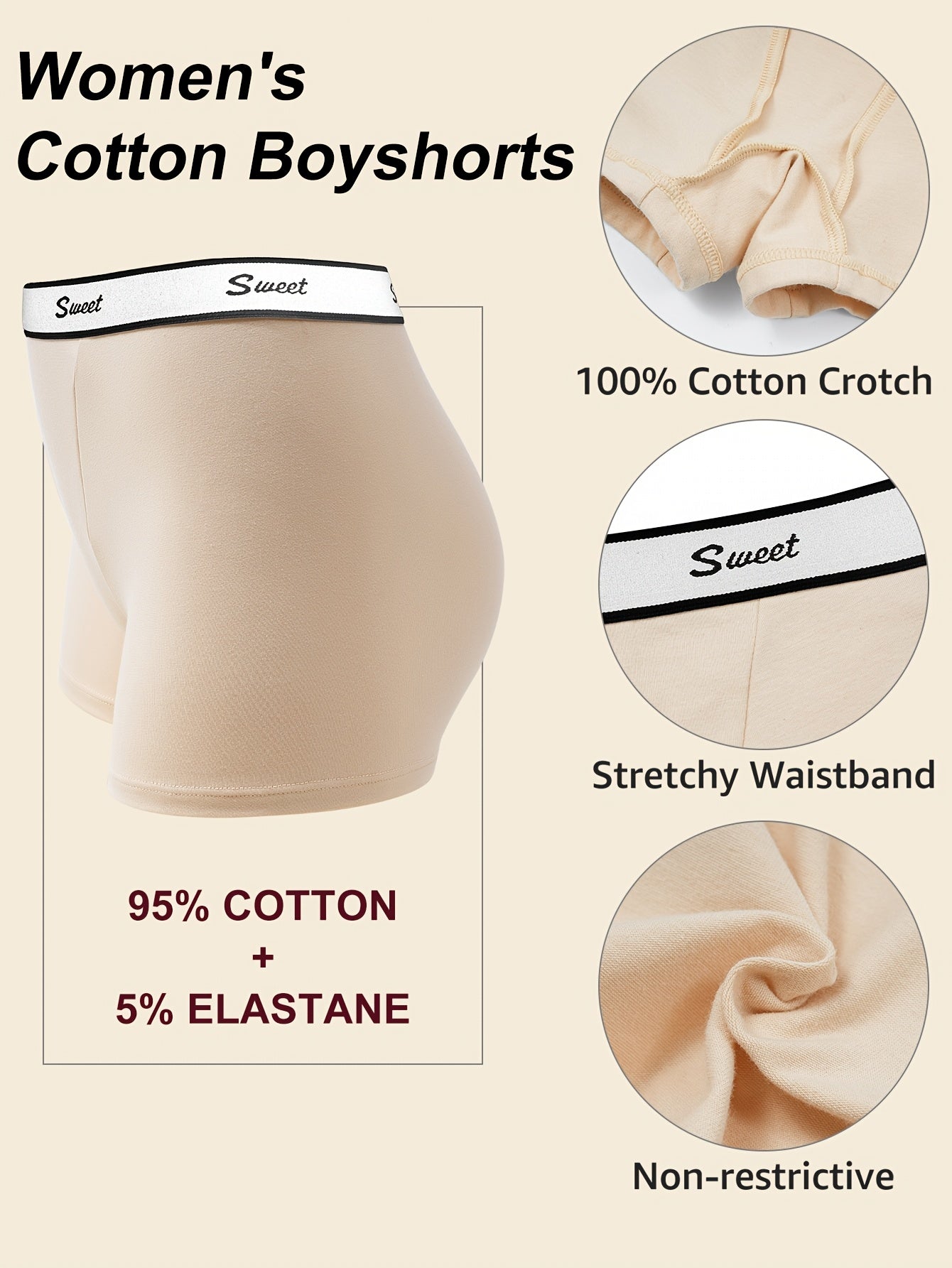 Women's Mixed Color 1 Shorts - product view 7