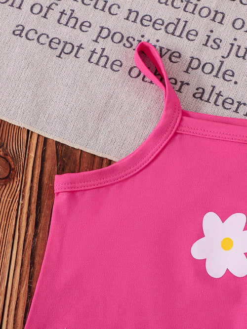 3pcs Baby Girl Pink and Leopard Print Rompers with White Floral Prints | Cute Spring/Summer Knitted Fabric Rompers with Slight Stretch, Regular Fit, for Outdoor, Perfect for Outdoor