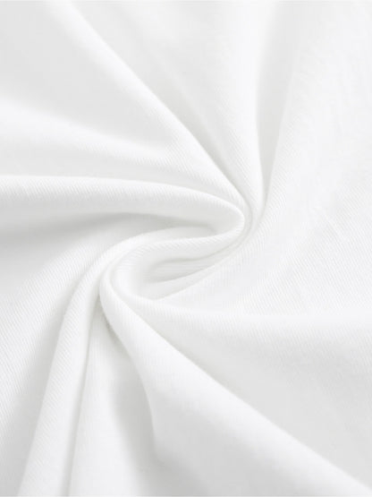 White Printed T-Shirt - product view 9