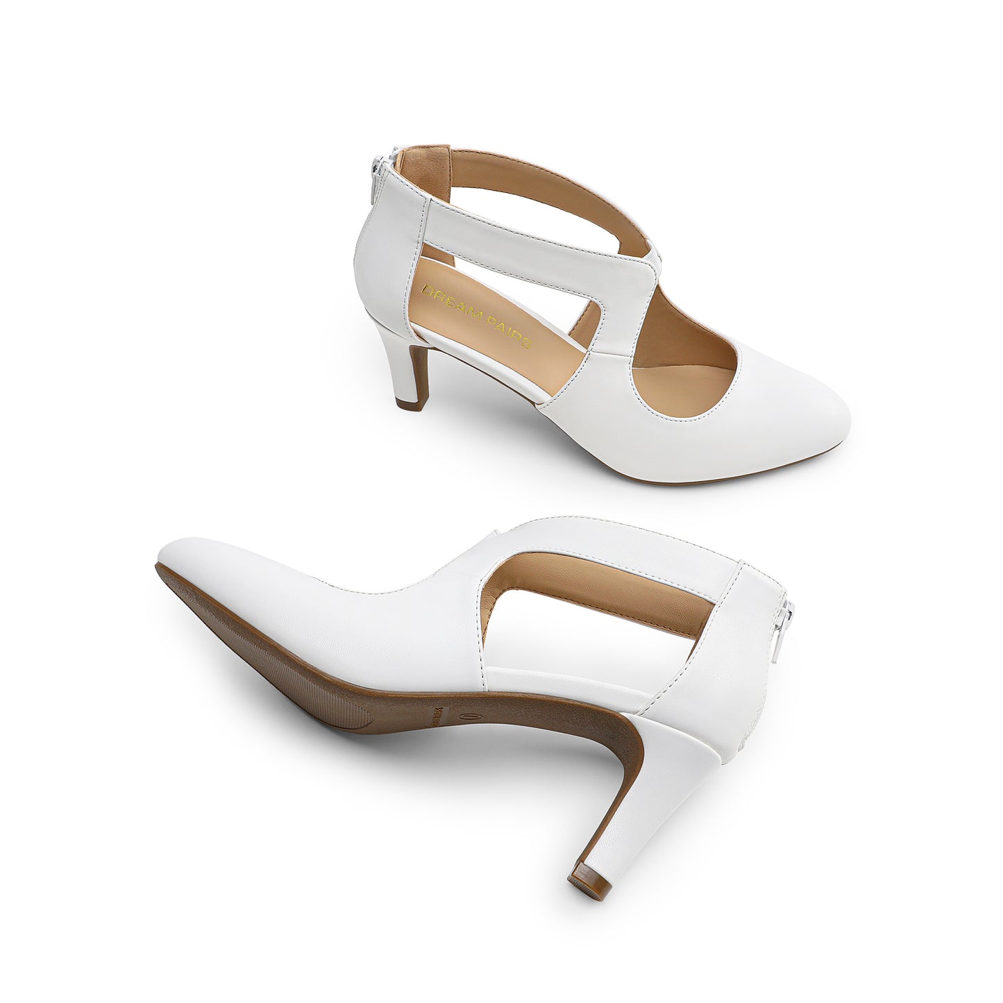 Women's Pumps Closed Pointed Toe Kitten Heels Elegant Party Wedding Dress Shoes for Women Comfortable Cross Strap Wedding Prom Party Stiletto Shoes for Women