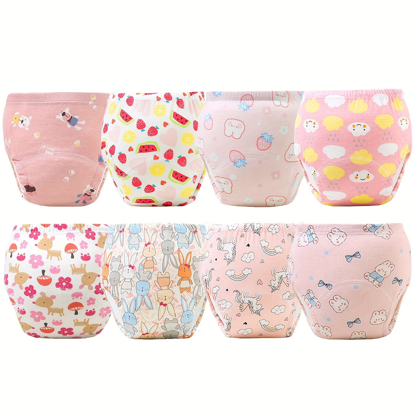 Baby Reusable Training Pants - 8-Pack Printed
