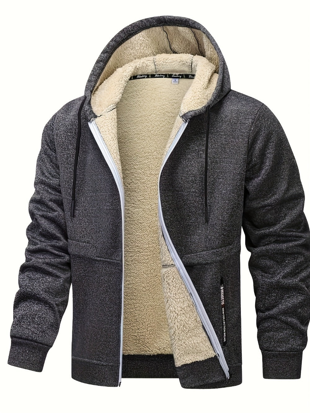 Men's Windproof Fleece Pullover Coat