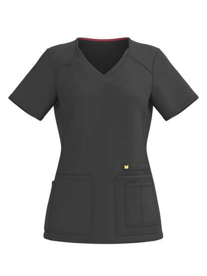 PandaFlex 4 Way Stretch Women Scrub Set Modern Fit V-Neck Top & Multi Pocket Pants 3371