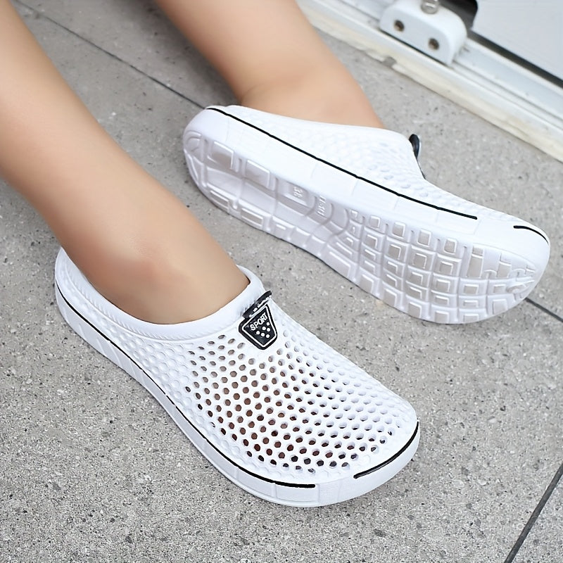 EVA Solid Color Sandals, Slip-On Breathable Beach Shoes, Comfortable And Stylish for Summer Outdoor Activities, Women Shoes