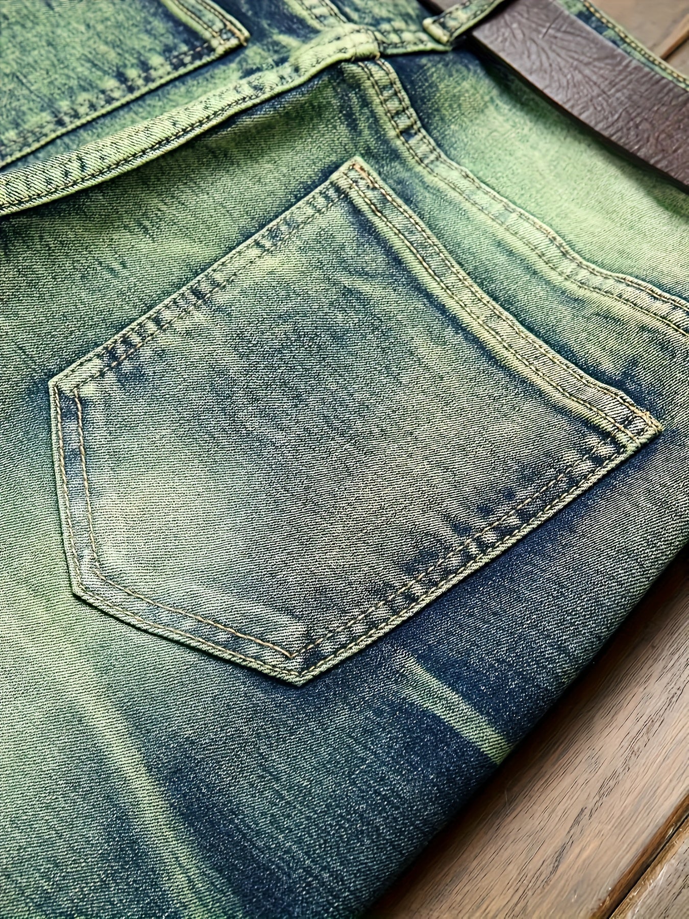 European And American Fashion Trends! Men's Slim Fit Jeans with Trendy Distressed Design, Elastic Fabric, Slim Fit with Elasticity, Street Style Pants, Suitable for All Seasons