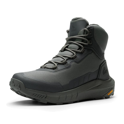 Men's Tactical Hiking Boots Lightweight Cushion Sole Side Zipper Motorcycle Combat Boot Work Outdoor 8 Inches Comfortable All Season Comfort Footwear for Rough Terrain & Outdoor Adventures