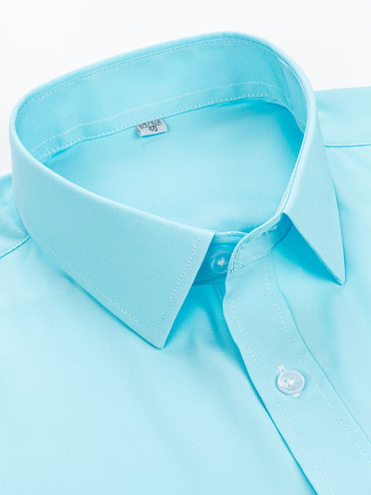 Men's Light Brown Business Casual Dress Shirt - Long Sleeve Classic Collar, Metal Button Placket & Subtle Texture Pattern, Regular Fit All-Season Office Work Uniform, Solid Color Professional Attire, Office Clothes, Durable Dresswear