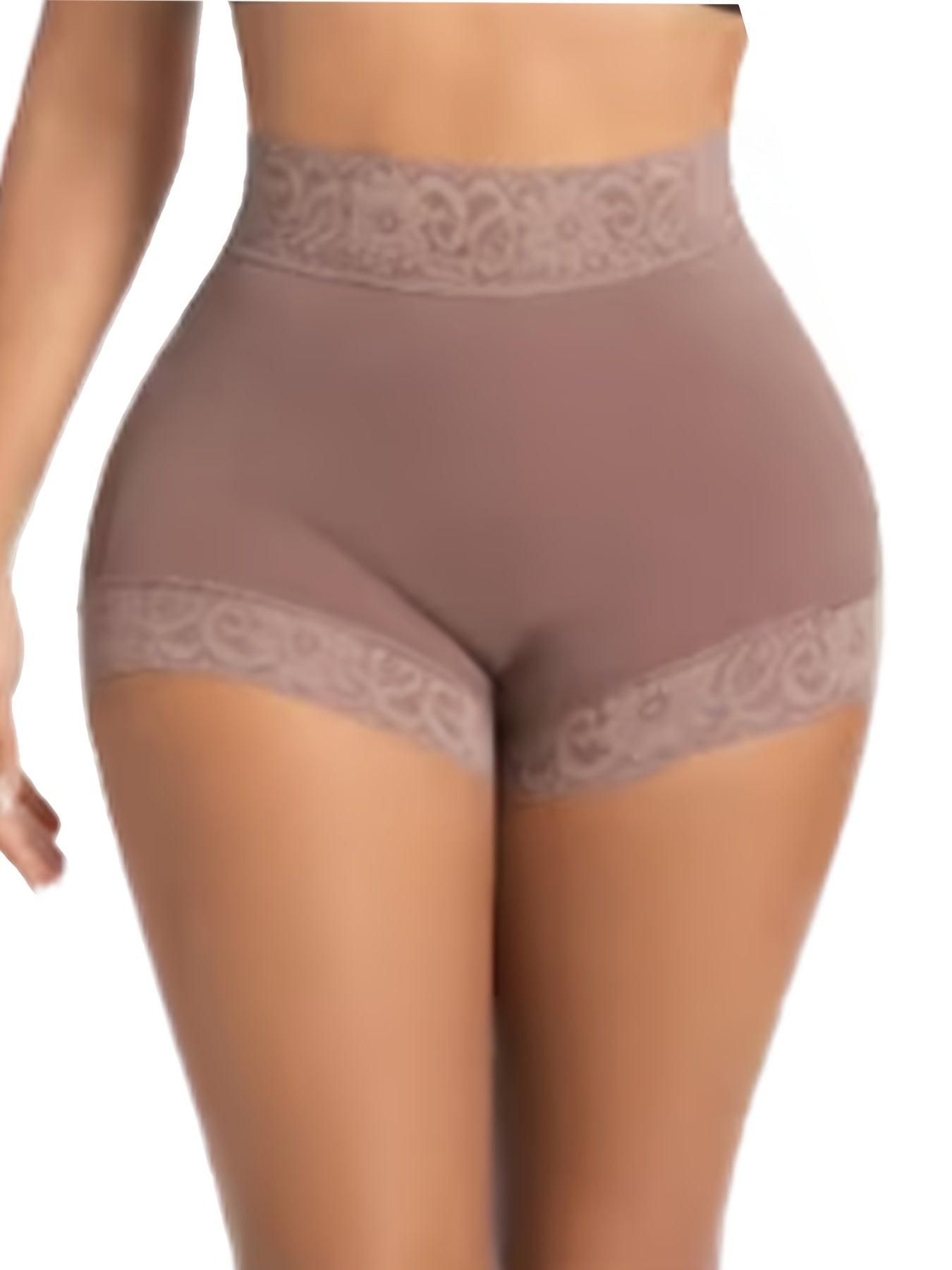 3pcs Mixed Color Shaping Butt-Lifting Panties, Women's Shaping Underwear, Butt Lift Panties, High-Waist Tummy Control, Lace Trim, Postpartum Tummy Control, Base Layer Tights