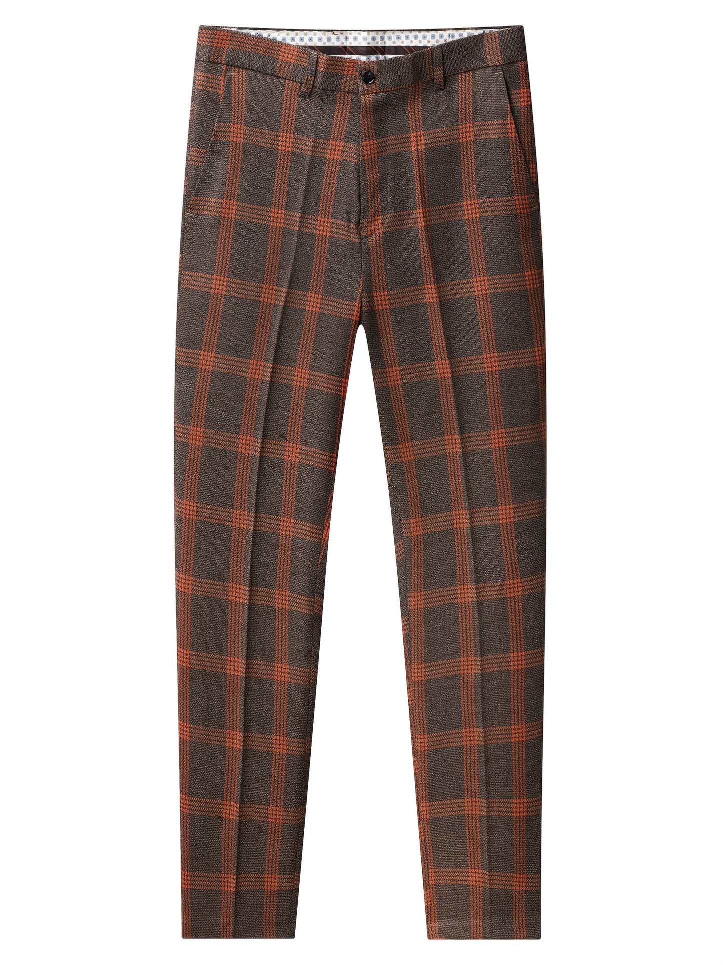 The Latest Men's Plaid Suit Two-piece Four-season Men's Size Slim-fit Two-piece Wedding Banquet Dress Business Casual