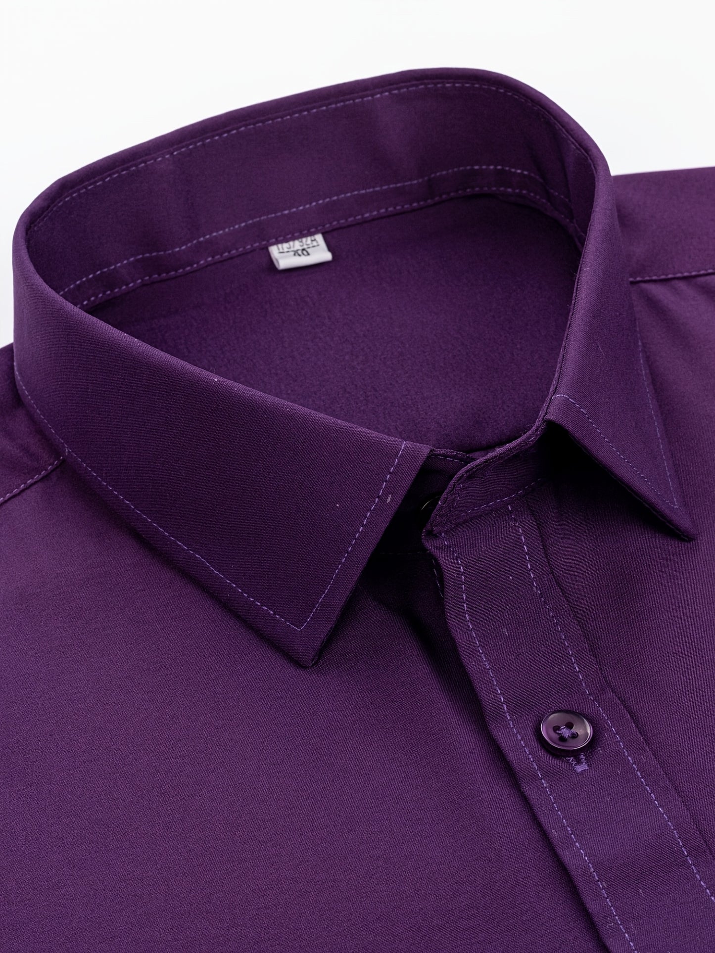 Men'S Long-Sleeve Button-Up Shirt Suitable for Semi-Formal Occasions in Spring And Summer Business Settings