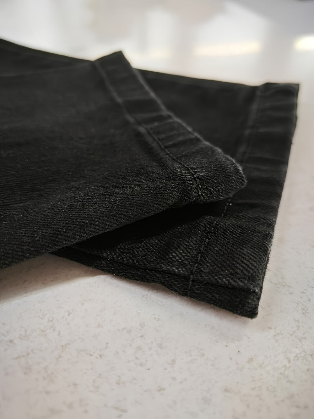 Men's Skinny Jeans - Black Denim Clean Finish