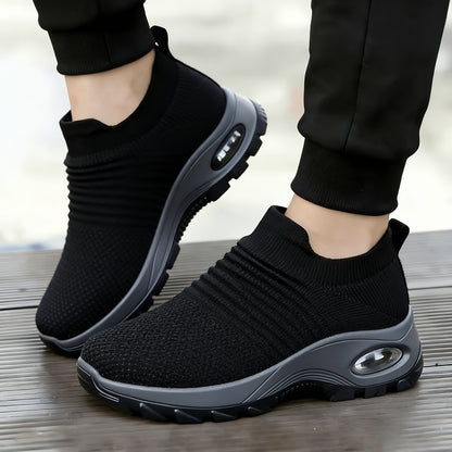 2026 New Spring And Summer Mesh Breathable, Lightweight And Comfortable Casual Shoe Covers, Women's Thick Sole Versatile One Foot Shoes, Fashionable Anti Slip Running Shoes, Board Shoes for Women, Women Shoes