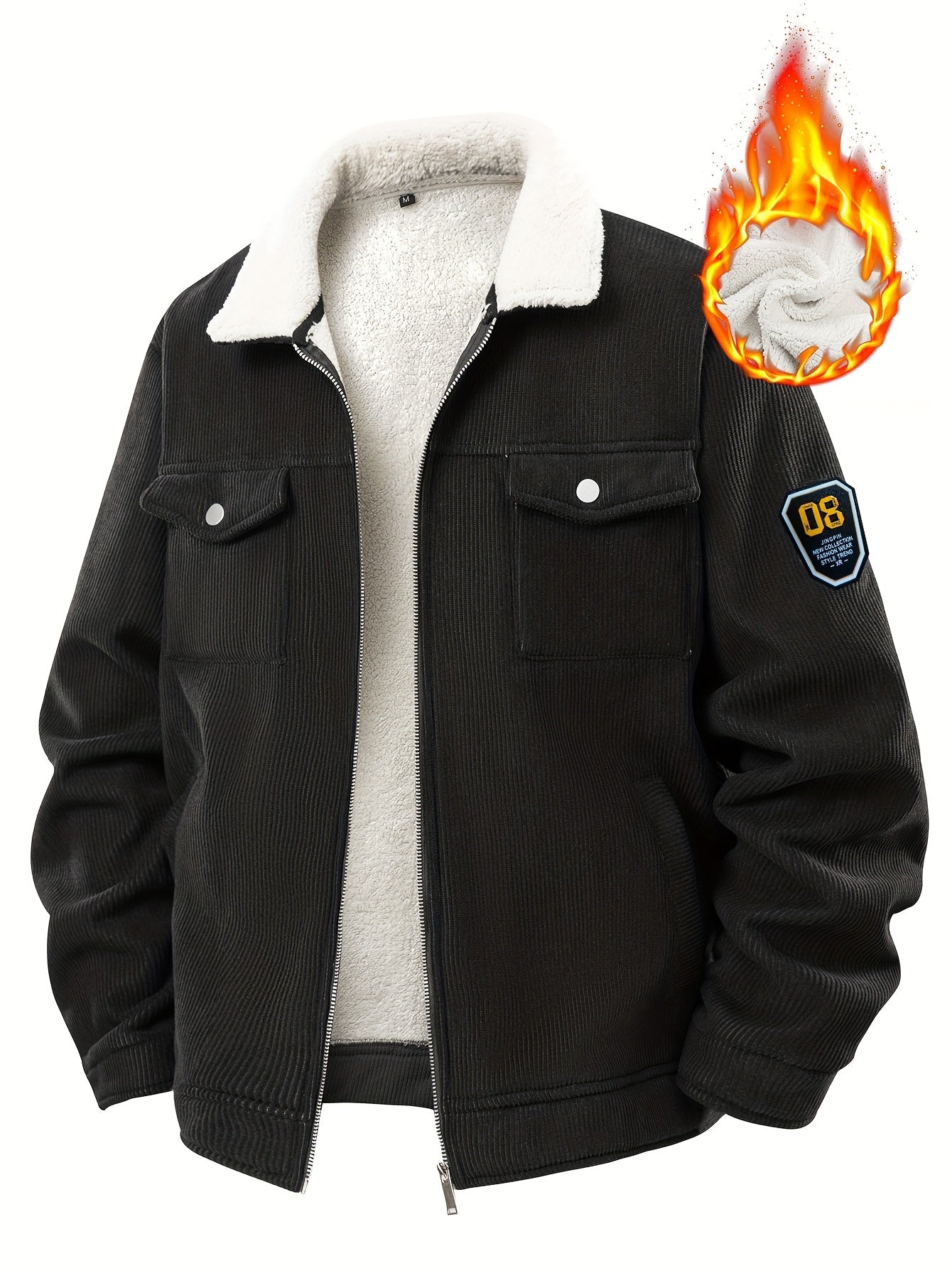 Men's Black Oversized Jacket - product view 2