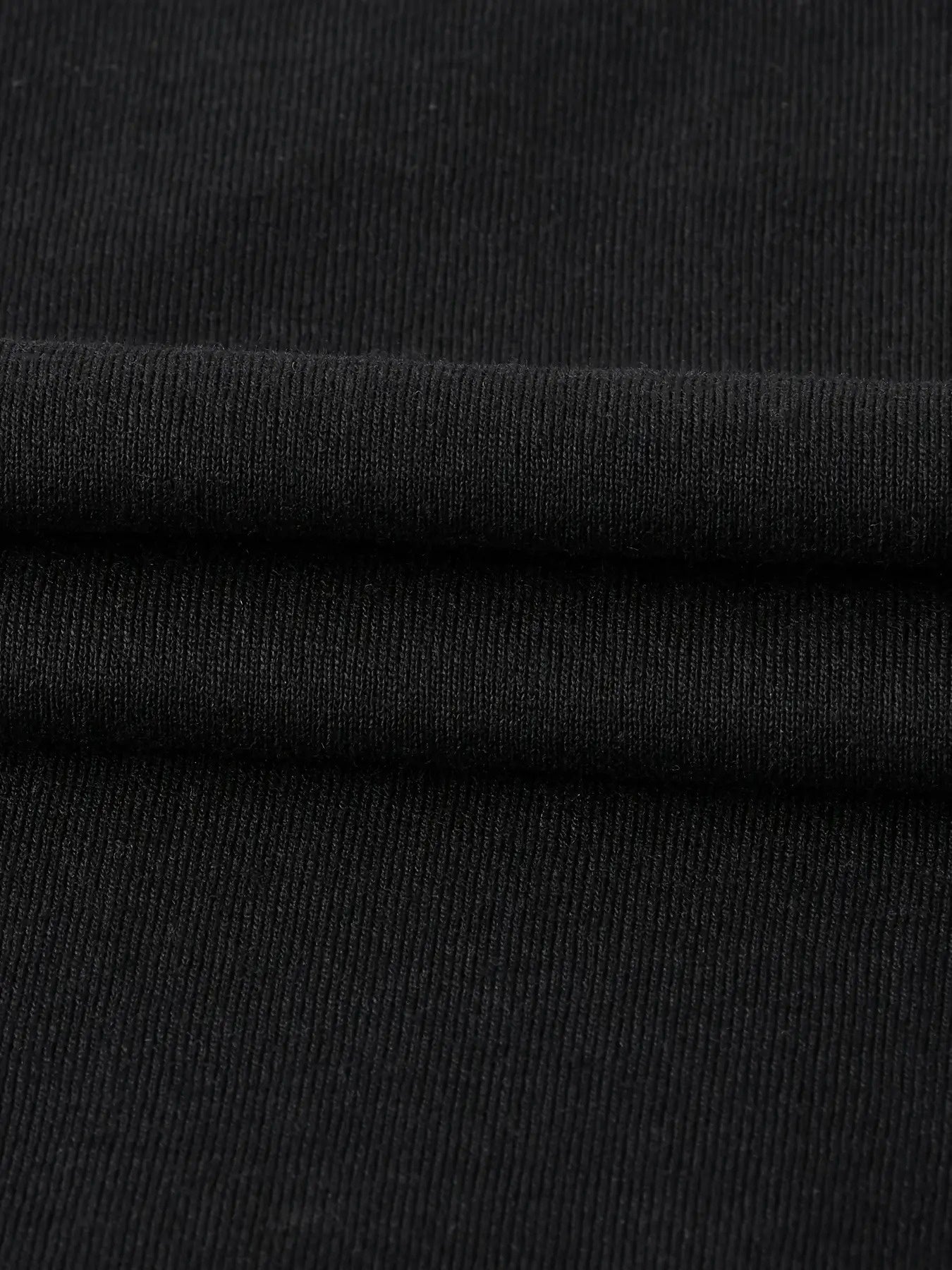 Dark Gray Polyester Printed V-Neck T-Shirt - product view 22