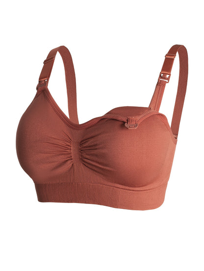 6pcs (6pcs) Discount Suitable for Full Pregnancy & Lactation Cycle - Maternity Nursing Bras with Front-Opening Quick-Wear Design, High Elastic Full-Cup Coverage Anti-Sagging Bras for Breastfeeding Moms, Machine Washable Underwear